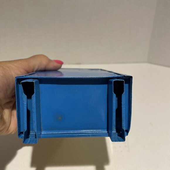 VTG Metal Blue Realistic Doll’s Closet School Locker Storage Barbiecore 6.5X3.5" - Picture 10 of 10